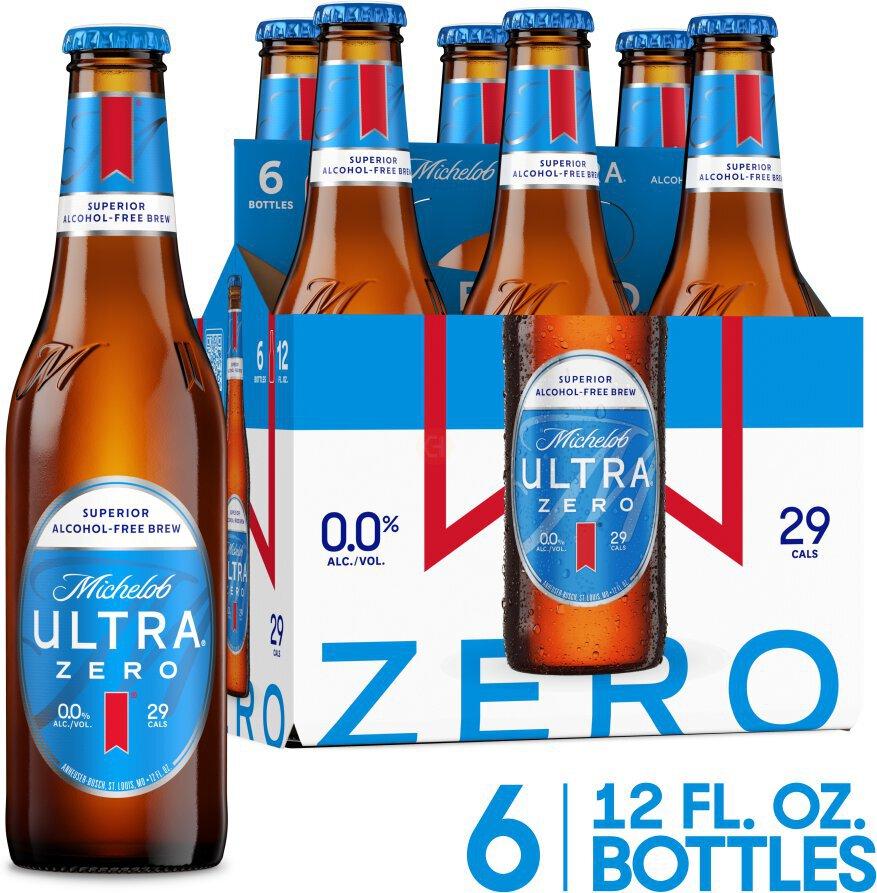 Michelob ULTRA ZERO Non-Alcoholic Lager Beer 6PK