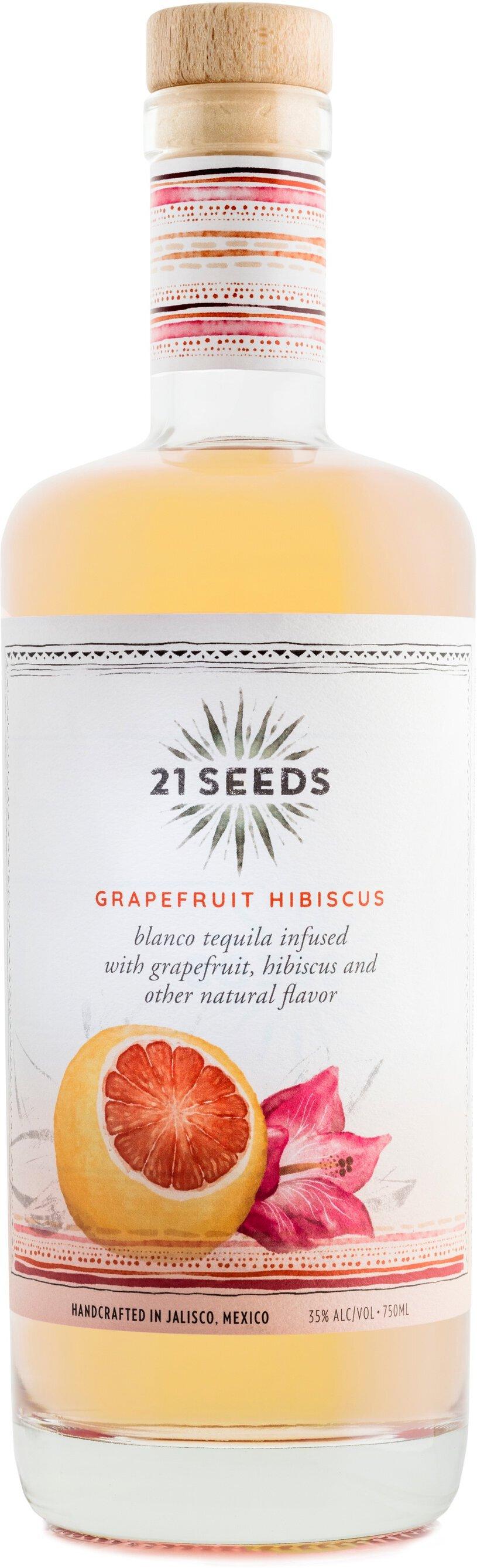 21 Seeds Grapefruit Hibiscus Blanco Tequila 750mL