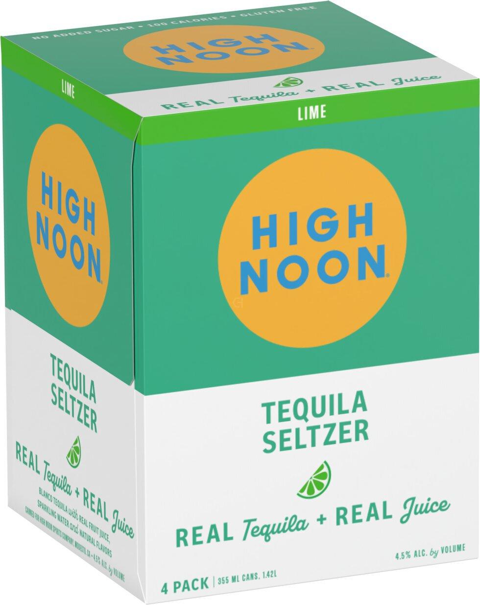 High Noon Lime Tequila Hard Seltzer 4Pk