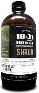 1821 Bitters Shrub Blood Orange & Ginger 16oz