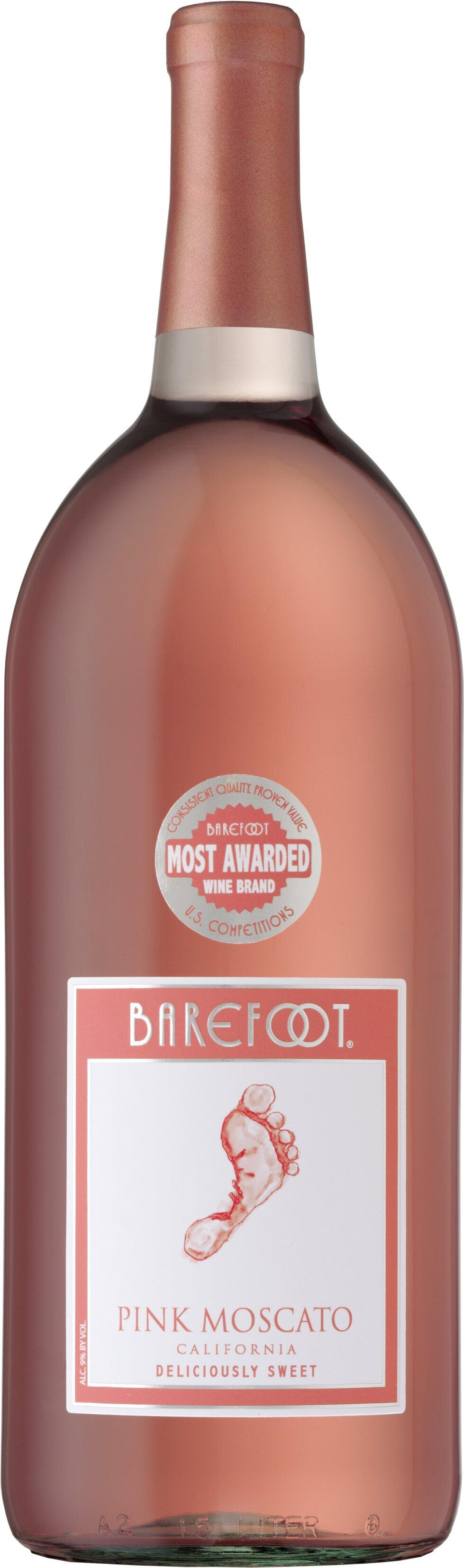 Barefoot Cellars Pink Moscato Wine 1.5L