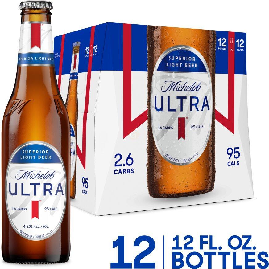 Michelob ULTRA Superior Light Lager Beer 12PK bottle
