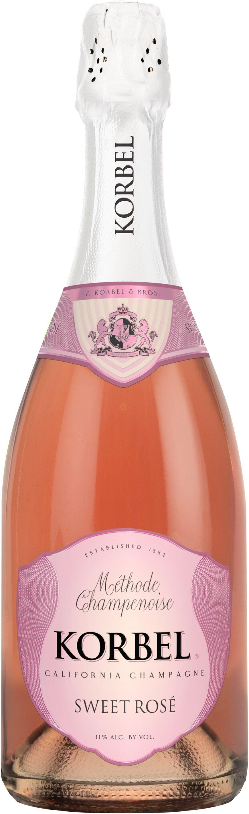 Korbel Sweet Rosé California Champagne