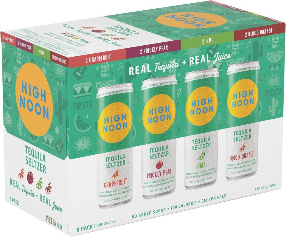 High Noon Fiesta Pack Tequila Hard Seltzer Variety Pack 8