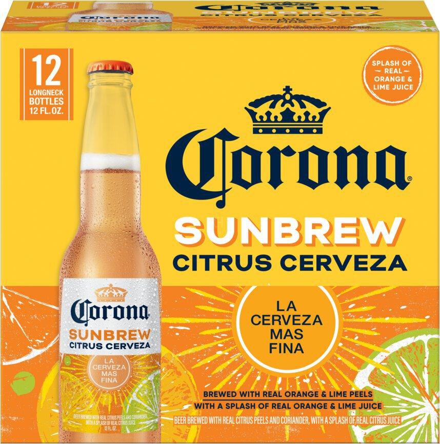 Corona Sunbrew Citrus Cerveza 12 pack bottle