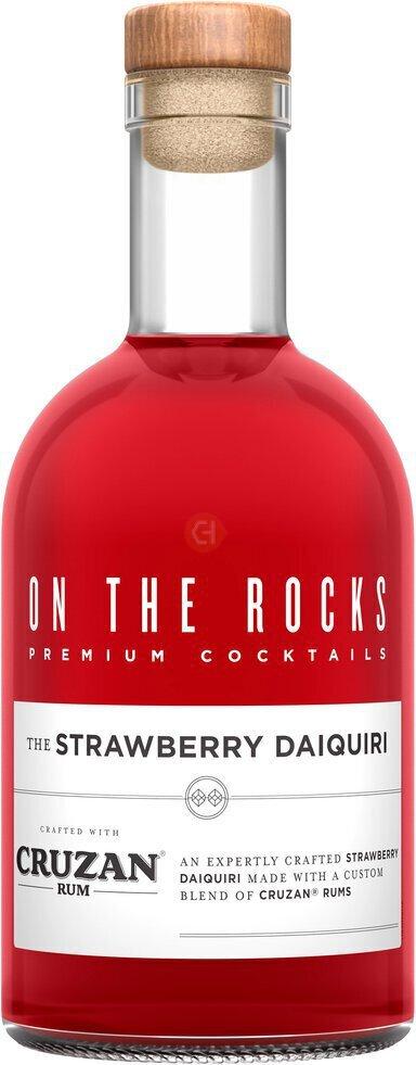 On the Rocks Cruzan Strawberry Daiquiri 750mL