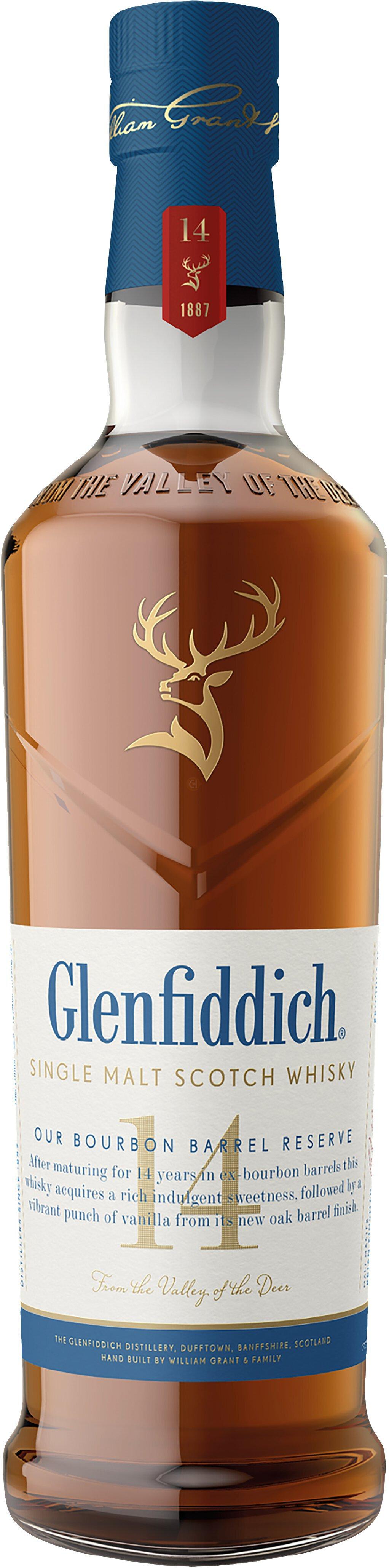 Glenfiddich 14YR Bourbon Reserve Scotch 750mL