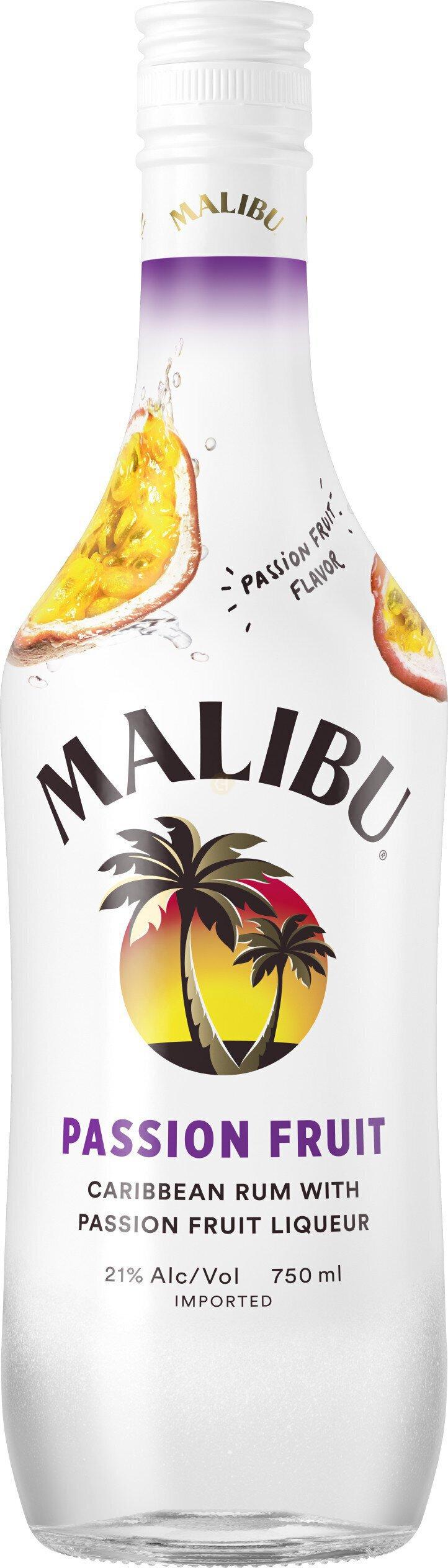 Malibu Caribbean Rum with Passion Fruit 750mL