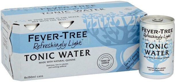 Fever Tree Light Indian Tonic Water Cans 8PK