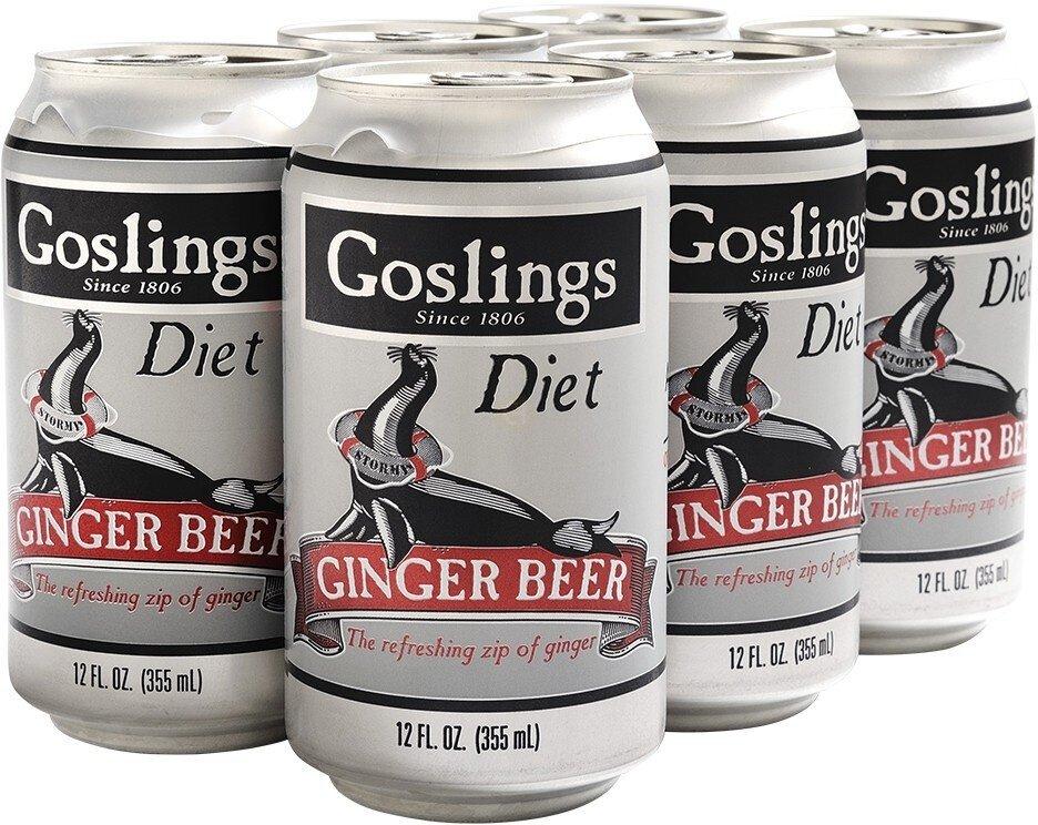 Goslings Diet Ginger Beer Cans 6PK
