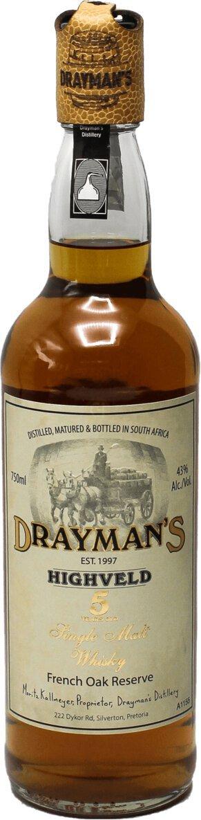 Draymans Highveld South African 5 Years Old Single Malt Whiskey