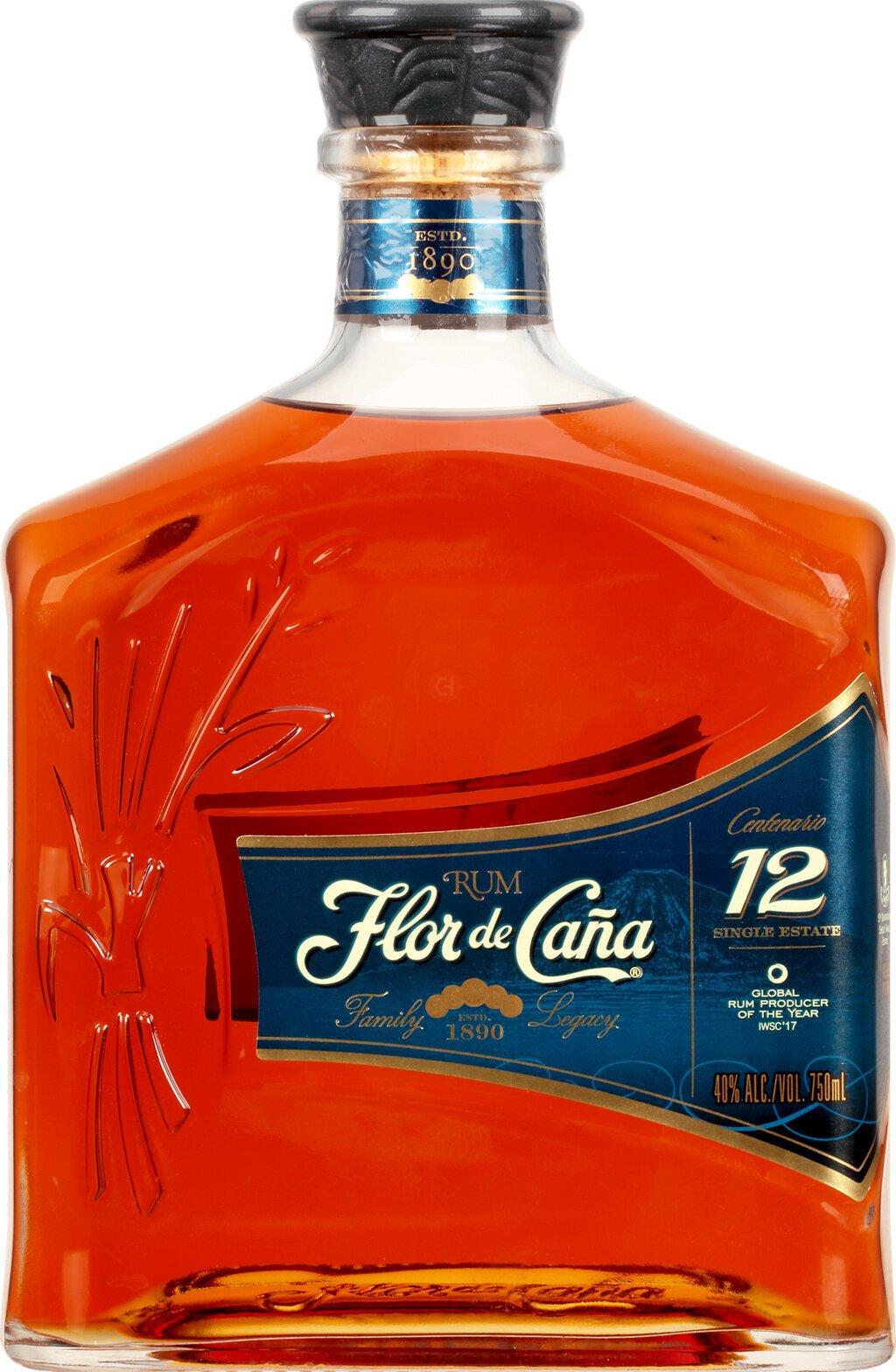 Flor De Cana 12yr Centenario Rum 750mL