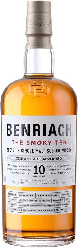Benriach The Smoky Ten Speyside Single Malt Scotch Whisky 750mL