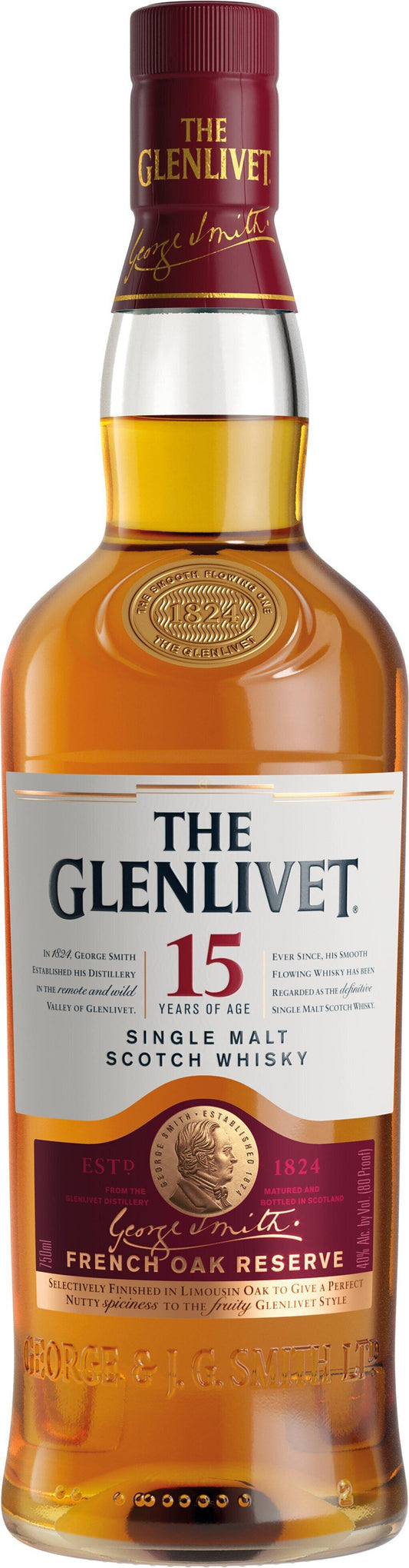 Glenlivet 15yr French Oak Reserve Single Malt Scotch