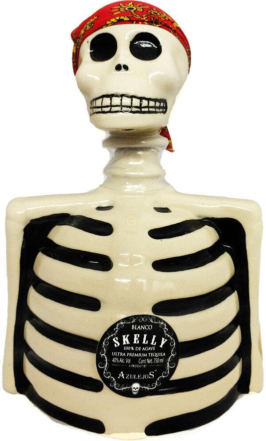Los Azulejos Skeleto Skelly Blanco Tequila 750mL
