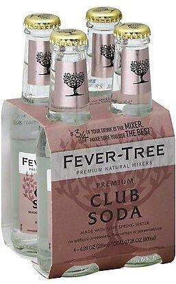 Fever Tree Club Soda Bottles 4Pk