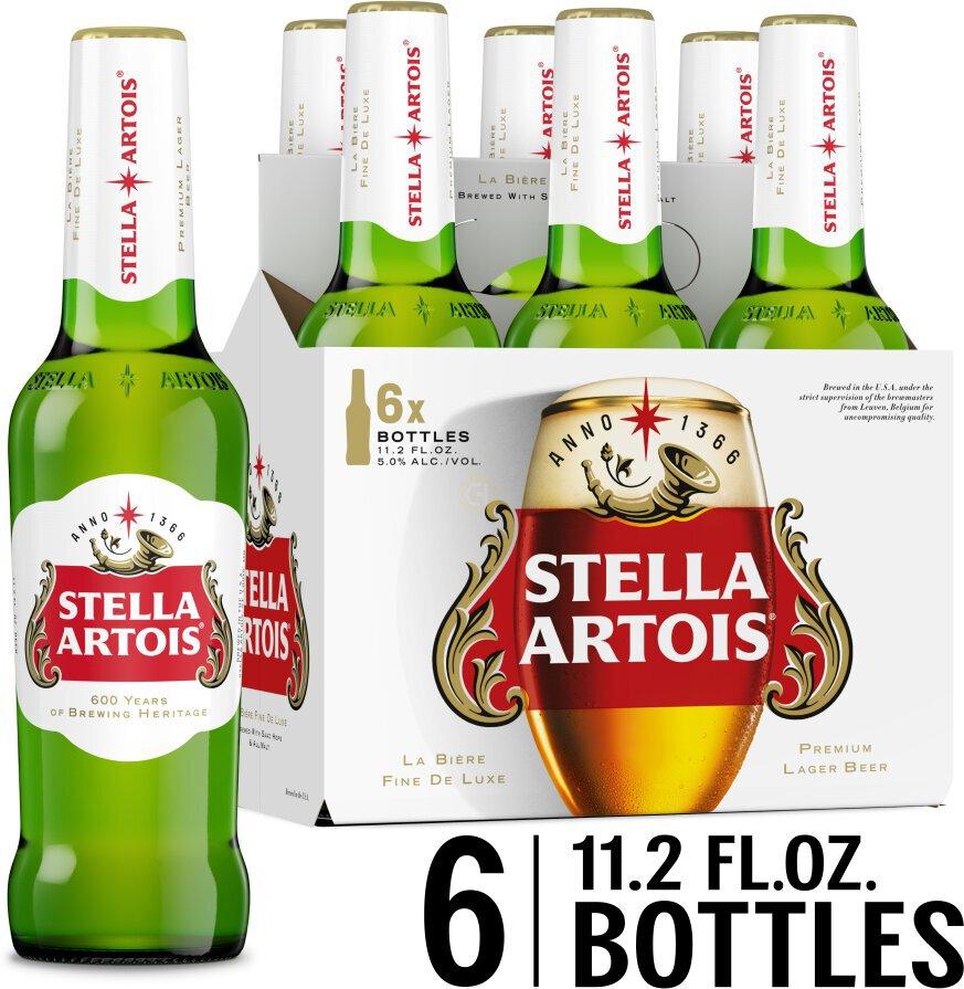 Stella Artois Premium Lager Beer 6pk
