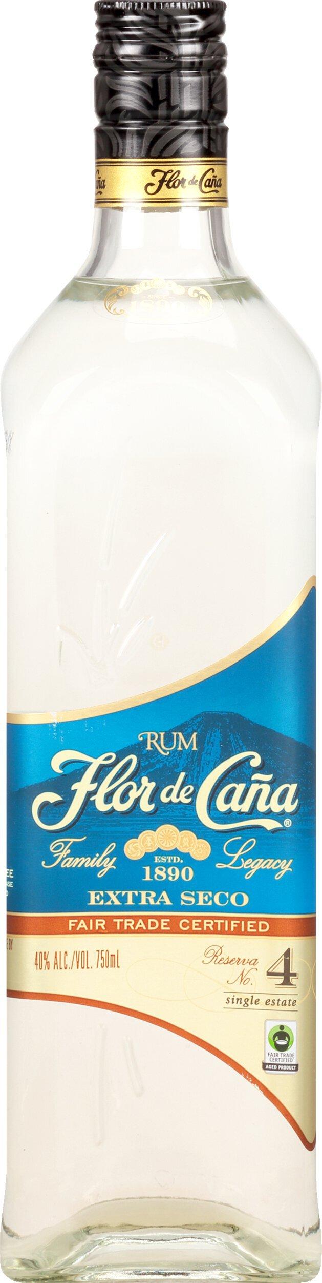Flor De Cana 4yr Extra Seco Rum 750mL