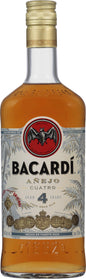Bacardi 4yr Cuatro Añejo Rum 750mL
