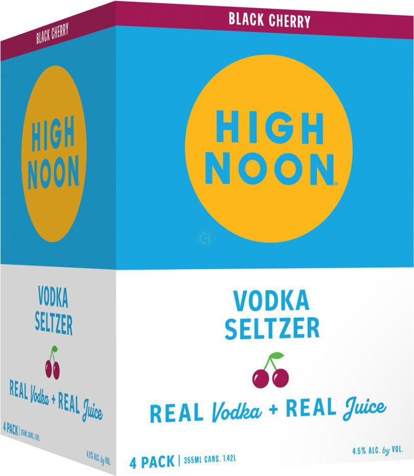 High Noon Black Cherry Vodka Hard Seltzer 4pk