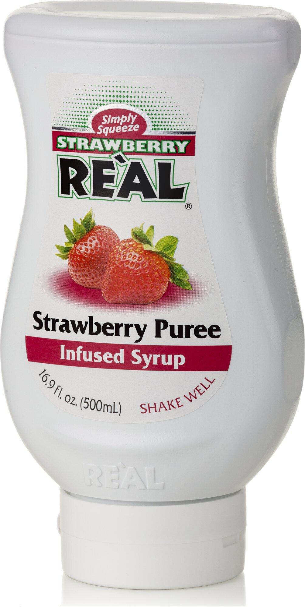 Strawberry Reàl Infused Syrup Strawberry Puree