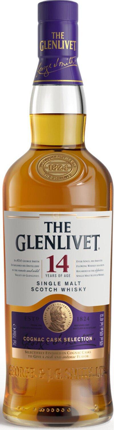 The Glenlivet Cognac Cask 14 Year Old Scotch 750ml