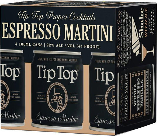 Tip Top Cocktails Espresso Martini 4Pk
