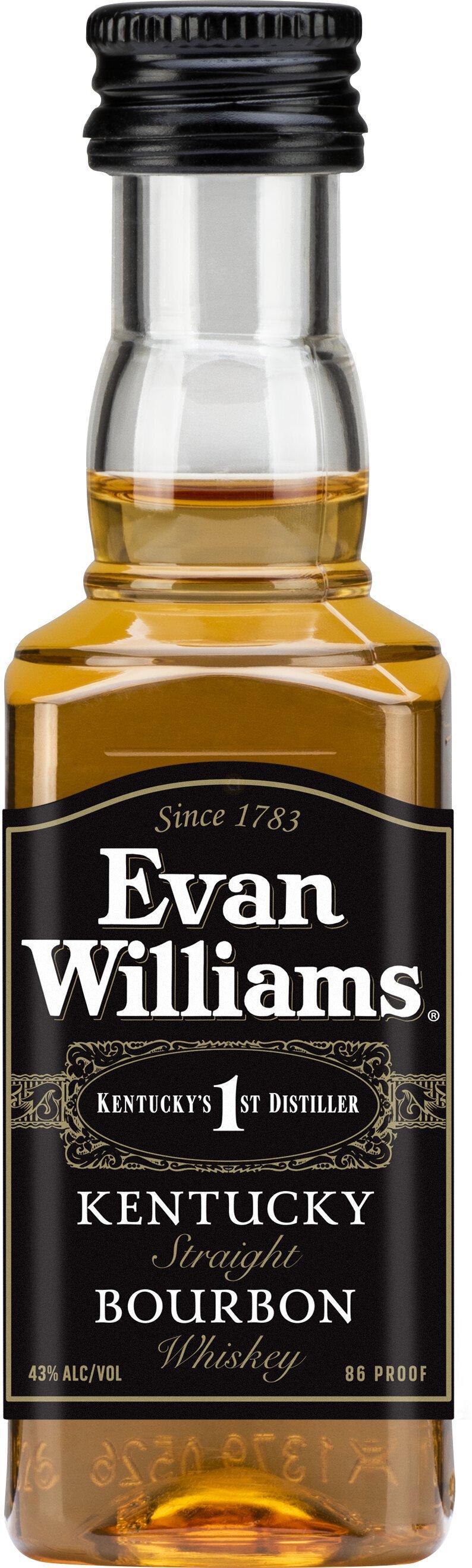 Evan Williams Black Bourbon 50mL Shooter