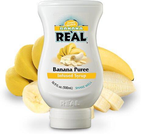 Real Banana Puree Infused Syrup