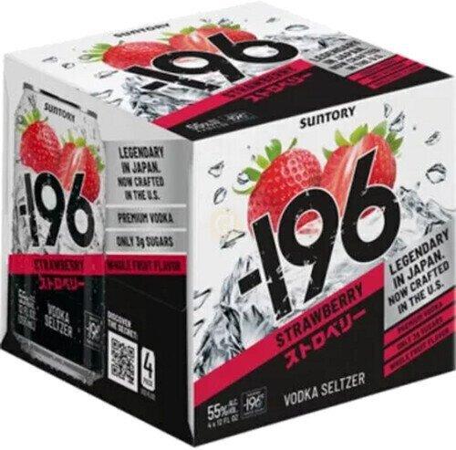 Suntory 196 Strawberry Vodka Seltzer 4Pk