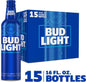 Bud Light Lager Beer 15PK 16oz Aluminum