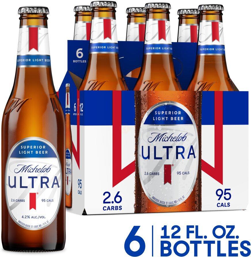 Michelob ULTRA Superior Light Lager Beer 6PK
