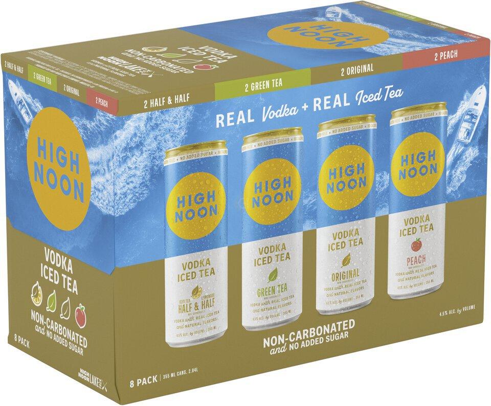 High Noon Lake Pack Vodka Hard Tea Variety 8Pk
