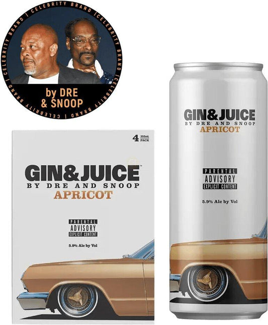 Gin Juice Apricot 4Pk