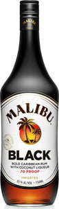 Malibu Black Caribbean Rum with Coconut 750mL