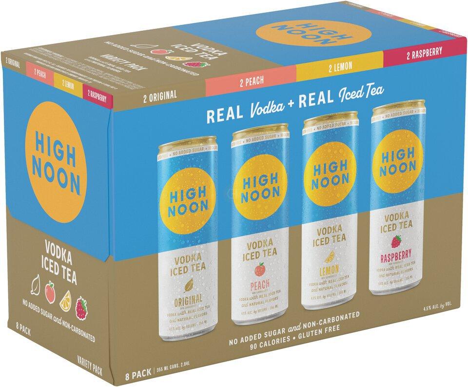 High Noon Vodka Hard Tea Variety Pack 8Pk