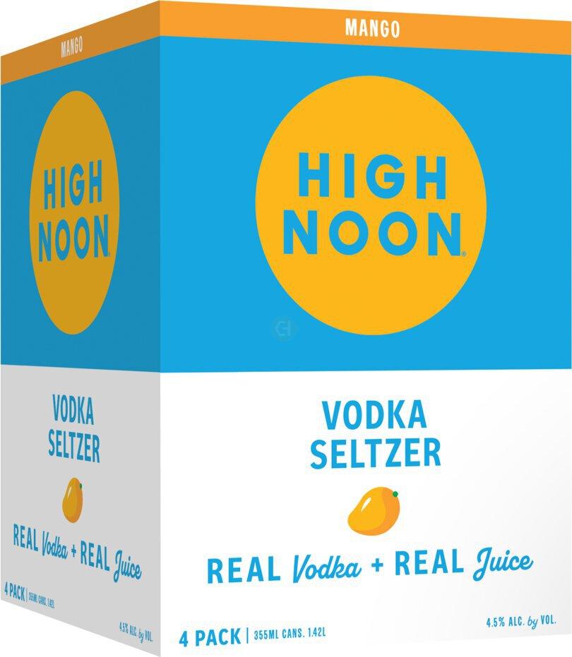 High Noon Mango Vodka Hard Seltzer 4Pk