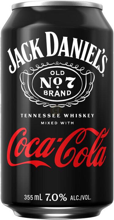 Jack Daniel's And Coca Cola RTD Cocktail Cans 4Pk