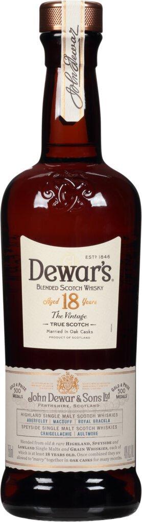 Dewar's 18 Year Old Scotch Whisky 750mL
