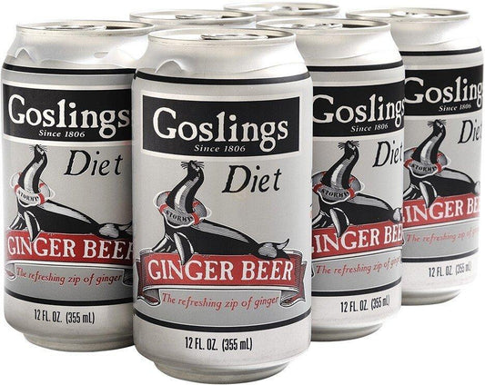 Goslings Diet Ginger Beer Cans 6PK